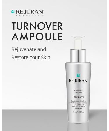 REJURAN Turnover Skincare Bundle Turnover Cream Enhanced (1.69 fl oz) + Turnover Ampoule (1.01 fl oz) Salmon DNA c-PDRN Face Serum & Moisturizer Set for Regeneration Collagen Firming Glow - Buy Online on GoSupps.com