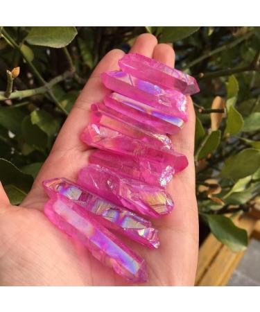 Natural Crystal Rough 100g Natural Rock Quartz Points Electroplating Colorful Points Can be Used for (Size : 500g) (Size : 100g) - Buy Online on GoSupps.com
