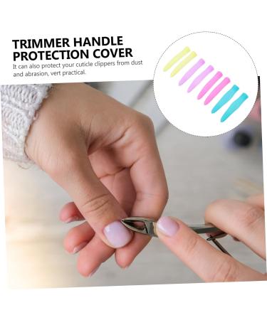 Beavorty 4 Pairs Cuticle Nipper Handle Sleeve Nail cat Nail caps Pouch Bag DIY Scissor Cuticle Scissor Handle Cover Sewing Safety Cover Embroidered Silica Gel - Buy Online on GoSupps.com