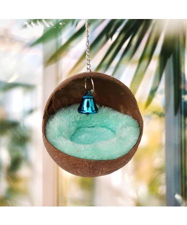 Violotoris Hanging Coconut Shell Bird Nest House Bed Natural Random Color Cushion Birdhouse Bird Hut Breeding Place Toy For Bird - Buy Online on GoSupps.com