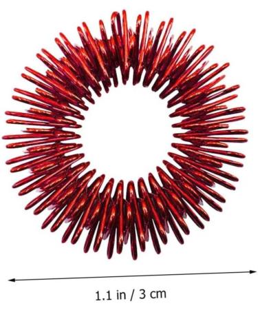 Kombiuda 6-Pack Finger Massage Rings | Acupressure Therapy Toy | Children's Finger Massager & Roller | Portable 2.8cm Finger Stimulator - Buy Online on GoSupps.com