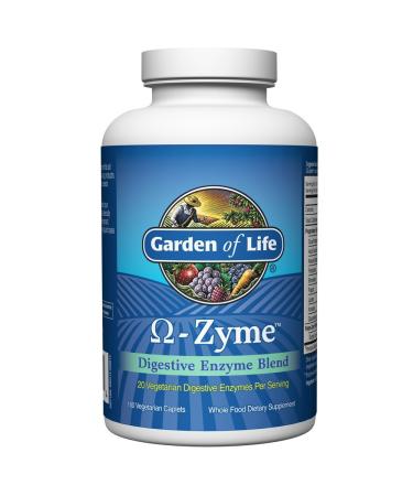 Garden of Life Omega-Zyme Digestive Enzyme Blend 180 Vegetarian Caplets