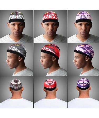 SPOVIEW Premium Silky Durag & Wave Cap - Multi Colors | Long Wide Tail | Designer Durag for 361 Waves - Black, Red, Purple - Buy Online on GoSupps.com
