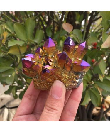 Specimen 200G Angel Aura Quartz Crystal Cluster for Decoration - Buy Online on GoSupps.com
