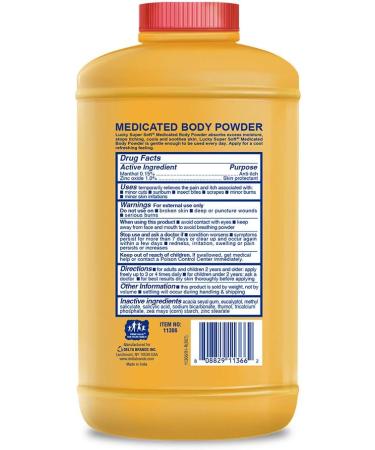 8-oz Medicated Body Powder - Soothing Relief for Skin Irritations - Buy Online on GoSupps.com