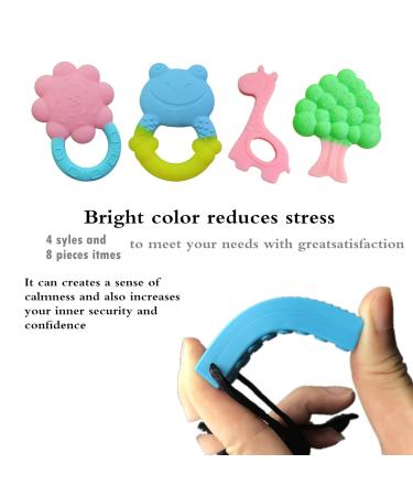 4-Pack Baby Silicone Bite Toy Set | BPA-Free Chewelry for Infants & Toddlers | Soft Molar Bite Ring & Sensory Tools (0-12 Months) - Buy Online on GoSupps.com
