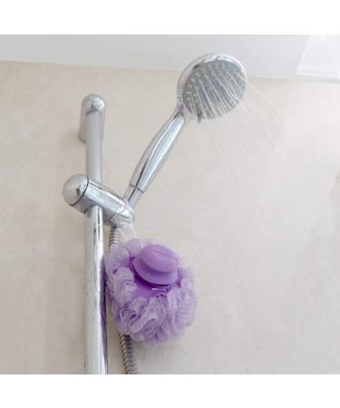 Grand Fusion Exfoliating Loofahs for Men and Women - Pack of 3 Purple Body Scrubbers with Liquid Soap Dispensing Feature - Compatible with Your Favorite Body Wash - Convenient Hanging Loop - Buy Online on GoSupps.com