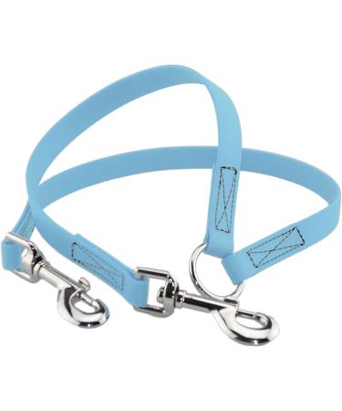 Buy BioThane Coupling for Two Dogs | 0.3m Cyan/Turquoise Coupling Leash - Selectable Widths | Durable & Stylish Dog Leash - Buy Online on GoSupps.com