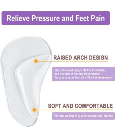 Gel Arch Support Pads (6 Pairs) - Plantar Fasciitis Shoe Insoles for Men and Women | Adhesive High Arch Pad Flat Feet Inserts for Pain Relief - Buy Online on GoSupps.com