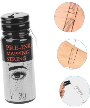 Beavorty 3pcs Eyebrow Ink Black Line Eyebrow Tattoos Ruler Measuring Tool Portable Eyebrow Ruler Major - Buy Online on GoSupps.com