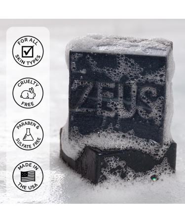 ZEUS Beard Shampoo Bar Natural Hydrating Beard Soap with Verbena Lime | Premium Ingredients for Face & Beard (3.5 oz - Buy Online on GoSupps.com