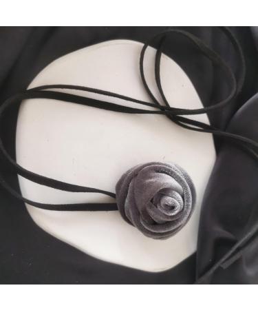 Buy OralGos Stylish Rose Pendant Necklace - Colorful Floral Velvet Chain | Fashion Jewelry for Every Occasion - Buy Online on GoSupps.com