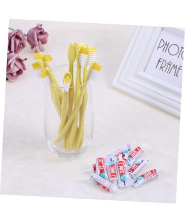 Buy Homsfou 30 pcs Travel Toothbrush & Toothpaste Set - Disposable Hotel Supplies for VIP Travel - Compact Travel Size - Buy Online on GoSupps.com