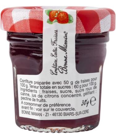 Bonne Maman Strawberry Mini Jam 15 x 30g - Buy Online on GoSupps.com