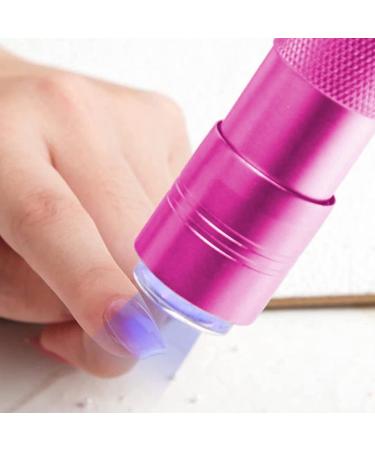 Nail Art Stamper & Mini UV LED Nail Dryer Lamp Fast Drying Gel Polish for Home & Salon Pink Nail Art Tools - Buy Online on GoSupps.com