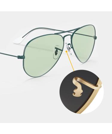 HiCycle2 Replacement Nose Pads for Ray-ban Aviator RB3025 RB3016 RB3026 RB3447 RB4263 RB3548 RB3716 RB3816 RB3548N Sunglasses Repair Kits Clip-on Bonus Sunglasses cloth (16mm Gold) 16mm Gold - Buy Online on GoSupps.com