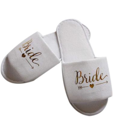 Hotel Disposable Bridal Wedding Slippers | Bridesmaid Pajama Party Decor - Buy Online on GoSupps.com