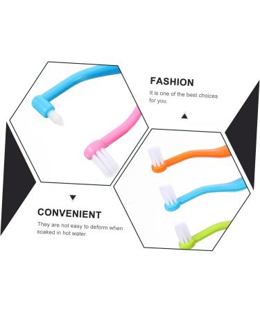 Healvian Double-Headed Toothbrush Set - 4 Portable Household Toothbrushes with Gum Tufts | Travel-Friendly Small Plastic Design for Superior Oral Care - Buy Online on GoSupps.com