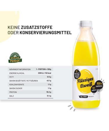 Farma Bia ka 100% Liquid Protein | High-Quality Liquid Egg White for Protein-Rich Diet - 5820ml (6x1kg) - International Shipping Available - Buy Online on GoSupps.com