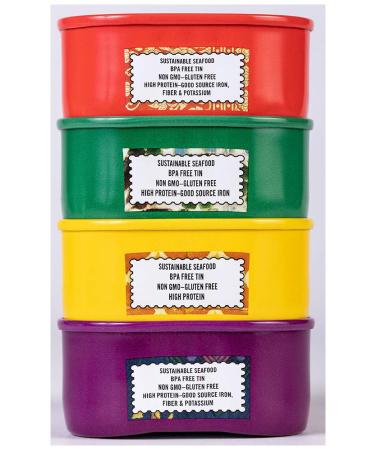 Fresh Gourmet Canned Tuna Variety Pack - High-Protein Snack & Meal | Non-GMO, Wild-Caught, Mediterranean Diet Friendly | 4.25 oz (Pack of 4) - Buy Online on GoSupps.com