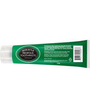 Holocuren Miracle Propolis Toothpaste with Tea Tree Oil Fluoride-Free 6.4 oz - Buy Online on GoSupps.com