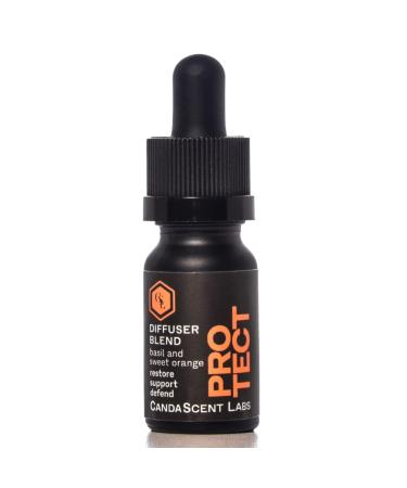 Labs Protect Science Backed 100% Organic Essential Oils Blend for Scent Diffuser with Basil & Sweet Orange (.33 oz/10 ml)