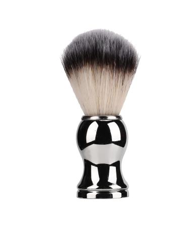 Razor brush for men beard care tool strong effective power soft premium bristles soft handmade shaving brush with silver handle suitable for salons at home