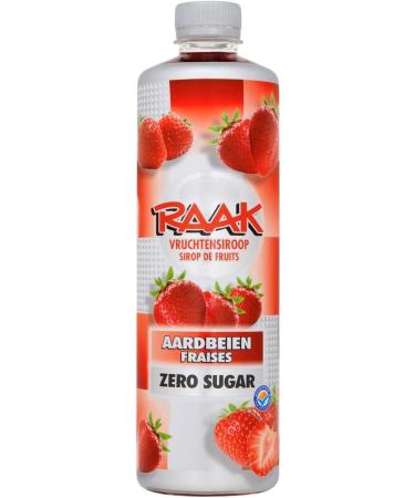 RAAK Hit Fruit syrup Strawberry Zero 6 x 750 ml - Buy Online on GoSupps.com