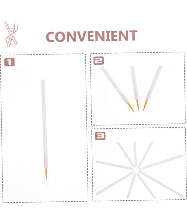 Mikinona 100pcs Disposable Eyeliner Brush Makeup Gadgets Eyeliner Brush Applicator Eyeliner Wands White Nylon - Buy Online on GoSupps.com