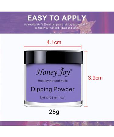 28g/Box Purple Dipping Powder - No Lamp Cure, Gel-Like Nails, Natural Dry - Nail Salon Quality - HJ-ND064B-No.56 - Buy Online on GoSupps.com