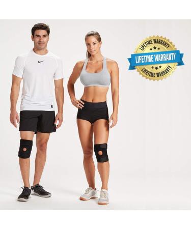 ComfiLife Neoprene Knee Brace for Pain Relief, Running, and Injury Recovery - Medium Size with Side Stabilizers and Adjustable Compression - Buy Online on GoSupps.com