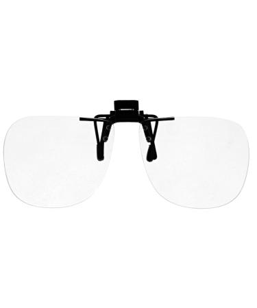 Magna-flip Clip on Flip up Magnifiers 5.00 Power Converts Distance Glasses and Into Reading and Computer Glasses
