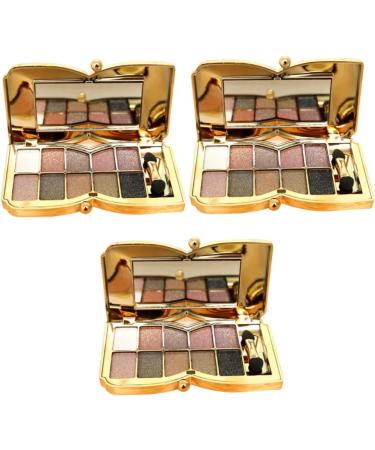DOITOOL 3pcs and Glitter Colors Colorful Eyeshadow Shadow Makeup Mirror with Brush # - Buy Online on GoSupps.com