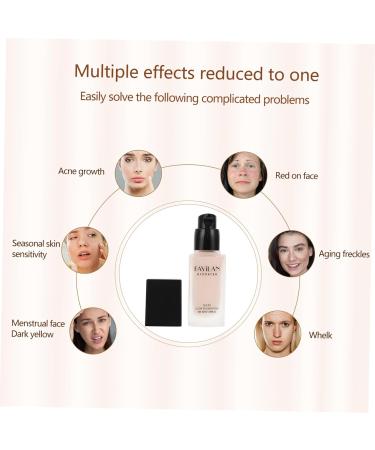 Beavorty Liquid Foundation Moisturizing Foundation Nude Foundation Women Foundation Fluid Makeup Glass - Buy Online on GoSupps.com