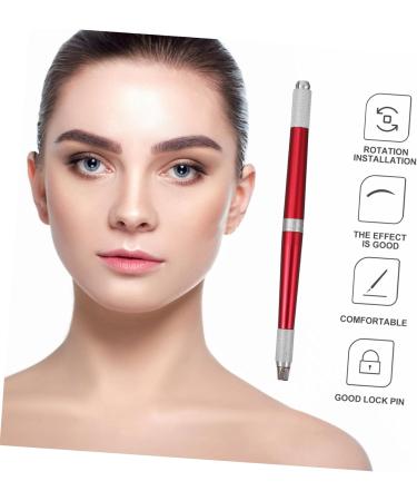 Didiseaon 2pcs Aluminium Makeup Eyebrow Make Microblading Pencil Manual Supply Embroidered Professional Pen 14.2x0.9cmx2pcs Redx2pcs - Buy Online on GoSupps.com