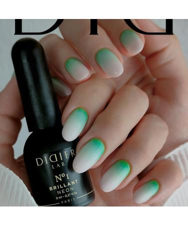Didier Lab - Premium UV Gel Nail Polish - Brillant Neon No1- Gel Nail Varnish - Nail Art - Long-Lasting High Gloss Wear - Gel Nail Polish - Gel Nails - Glitter Gel Nail Polish - Rich Pigment - 8ml - Buy Online on GoSupps.com