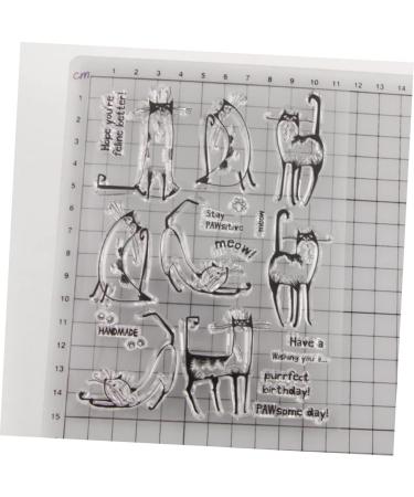 Lurrose 3pcs Stamps DIY Cat Clear Stamp Emailed Stamp Silicone Seal Stamp Photo Album The Album Animal As Shownx3pcs mediumx3pcs - Buy Online on GoSupps.com