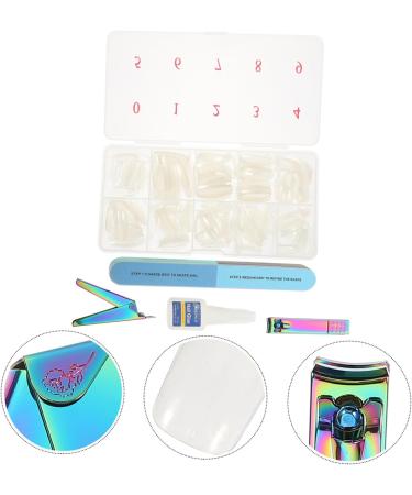 POPETPOP 1 Set nail set nail polishing file nail grinding bar press on nails nail file strips full cover coffin nails nail polishing buffers false finger nails tool natural Stainless steel 13X7cm Assorted Color 3 - Buy Online on GoSupps.com