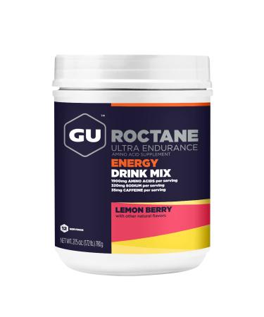 GU Energy Roctane Ultra Endurance Energy Drink Mix, Lemon Berry, 1.72 lb. Canister (12 Servings)