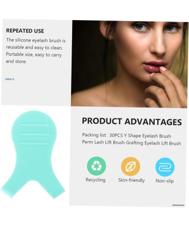 Beavorty 90 PCS y-shaped mascara brush lash tool eyelash mascara false lash mascara Silicone Grafting 4.5X3.5CMx3pcs - Buy Online on GoSupps.com