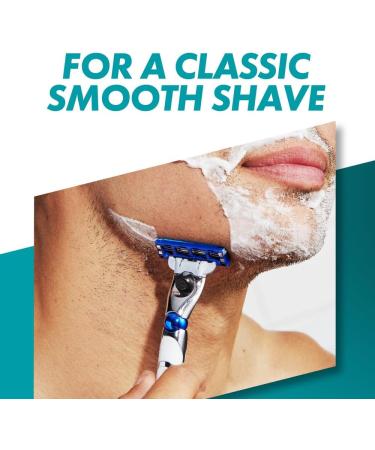 Gillette Mach3 Turbo Men's Razor + 9 Blade Refills | Smooth Shave | Fits All Mach3 Handles - Buy Online on GoSupps.com