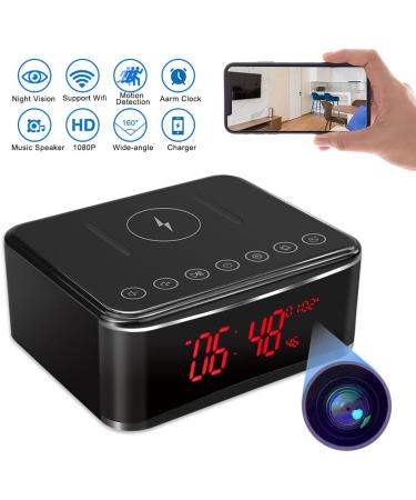 YuanFan Hidden Spy Camera with Video in Alarm Clock - Black - Buy Online on GoSupps.com