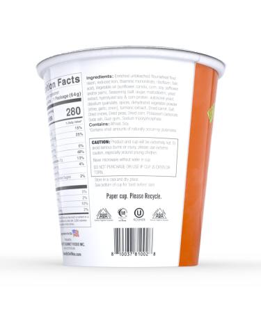 Chef Woo Ramen Express Chicken Flavor Cup Noodle 2.25 Oz (Pack of 12) | Vegetarian, Kosher Parve, Halal | Egg-Free & Dairy-Free | 12 Cup - Buy Online on GoSupps.com