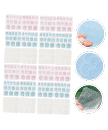 Healeved 30 Sheets Press on Sticky tabs Nail Stickers Nail Flakes Nail Glue Jelly Stickers Sticker tabs Gel Press on Nail Glue Adhesive Sticker Blue Glue Nail Art Stickers - Buy Online on GoSupps.com