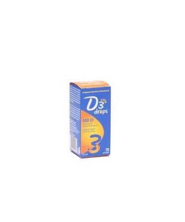 D3 Drops - 400 IU Stabilized Vitamin D3 Drop Supplement - Supports Your Immune System - For Kids - 2ml