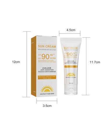 2025 Sunscreen SPF 90 Instant Protection UVA UVB Foundation PA+++ Oil Free Sunblock Cover Protect Perfectly Moisturizing Coverage Surge 40g - Buy Online on GoSupps.com