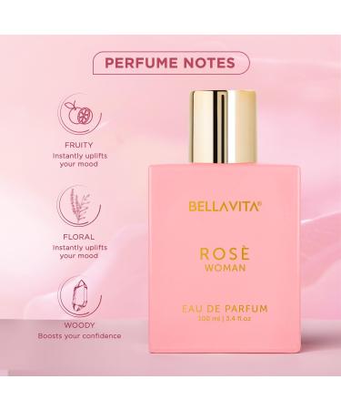 Bella Vitas Luxury Rose Woman Eau De Parfum Perfume for Women with Black Currant Vanilla Jasmine|Floral & Sweet EDP Long Lasting Fragrance Scent 100 ML - Buy Online on GoSupps.com