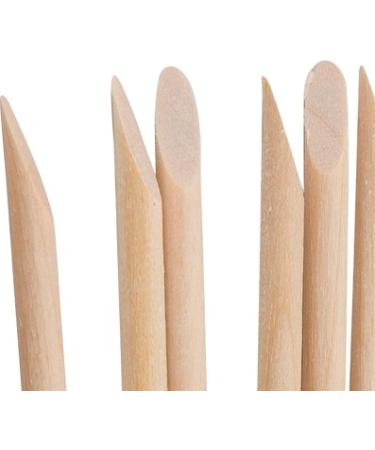 RELMoS Orange Wood Sticks Nail Art Tools - 100 pcs | Double Ended Cuticle Pedicure Manicure Essentials - Buy Online on GoSupps.com