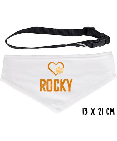 Personalized Protected By [Dog Name] Baby Grow for Baby Girl or Boy | Cute & Comfortable Vests with Matching Dog Scarf | 0-3 Months White - Buy Online on GoSupps.com