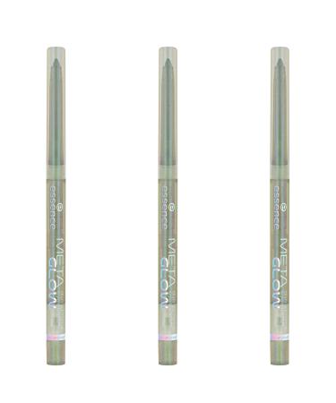 Essence Meta Glow Duo-Chrome Eye Pencil No. 03 green long-lasting highly pigmented wiped color-intensive holographic vegan waterproof nanoparticles free without perfume 3-pack (3x0.22g) 0.22 g (3 Pack) 03 GalacticChrome